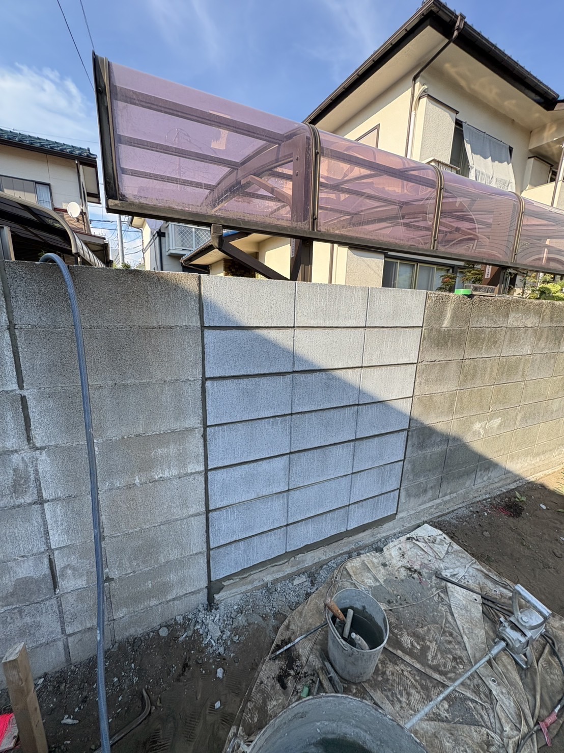 東京都狛江市　ブロック工事